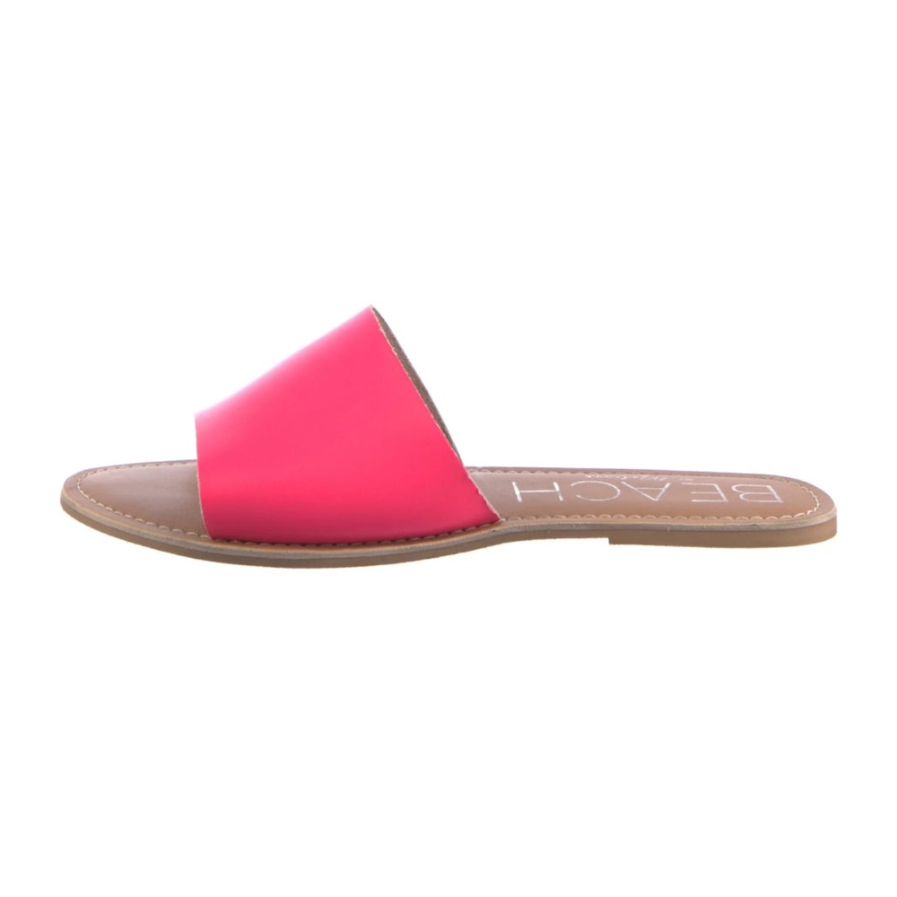Beach by Matisse NEW Womens Cabana Slide Sandals Hot Pink Sz 7 Preppy Resortwear